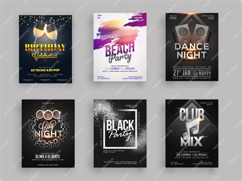 Premium Vector | Six different styles for set