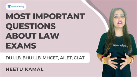 Clat 2022 Most Important Questions About Law Exams Du Llb Bhu Llb Mhcet Ailet Clat Youtube