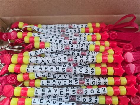 Personalised Leavers 2024 Leavers 24 School Leavers Class Of 2024 End Of School Year Beaded