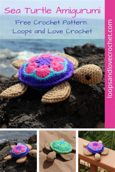 Sea Turtle Amigurumi Free Crochet Pattern Loops Love Crochet