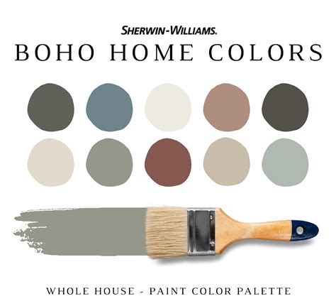 Sherwin Williams Boho Home Color Palette Nish