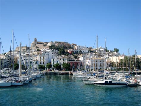 Ibiza Balearic Islands, Spain, Houses, Marinas, Sailing, Yacht, Bay, HD