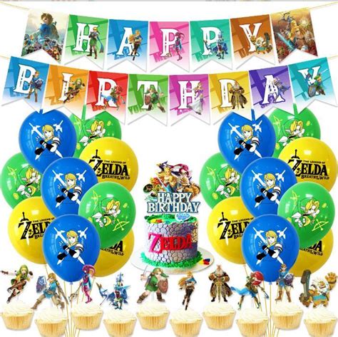 The Legend Of Zelda Theme Party Supplies Zelda Birthday Party