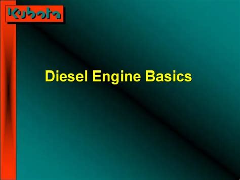 Ppt Diesel Engine Operation And Diagnosis Powerpoint Presentation Free Download Id4155134