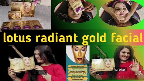 Facial Kaise Karte Hain लोटस फेशियल कैसे करें Lotus Gold Facial Kit Facial Steps Facial