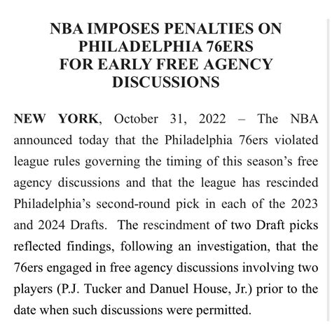 Adam Zagoria On Twitter The Nba Has Rescinded The Sixers Second