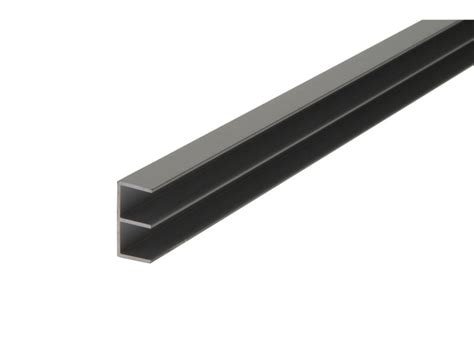 Arcansas Profil En U Double 1m 20x10 Mm Aluminium Mat Anodisé Hubo