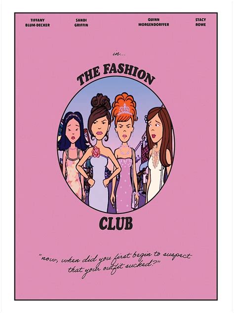 "the fashion club (daria)" Poster for Sale by archerm93 | Redbubble