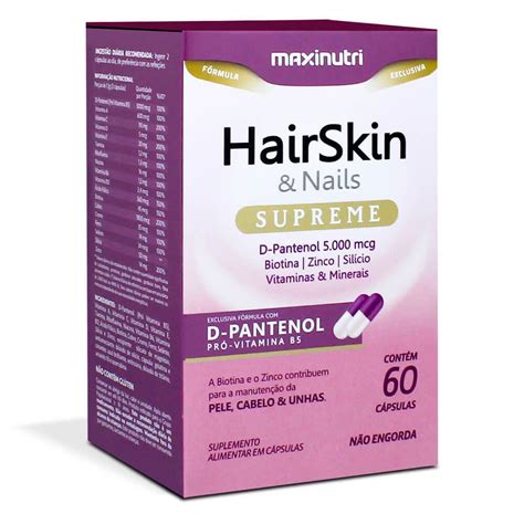 Comprar Hairskin supreme dpantenol 60 cápsulas Maxinutri