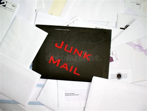 junk mail stock photo image  black cold inbox service