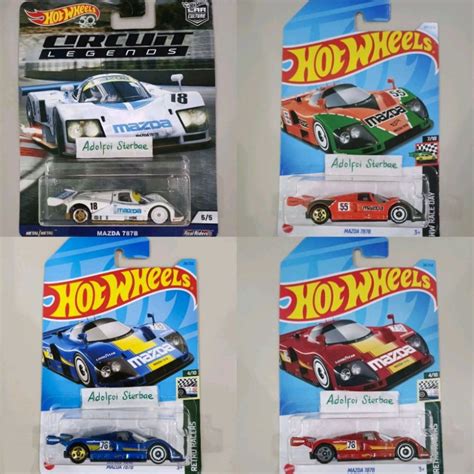 MAZDA HOT WHEELS Hotwheels 風火輪馬自達787B版50電路傳奇汽車文化真騎手橡膠輪胎開放式零件 蝦皮購物