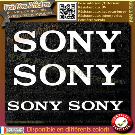 Stickers Sony Fais Des Affaires