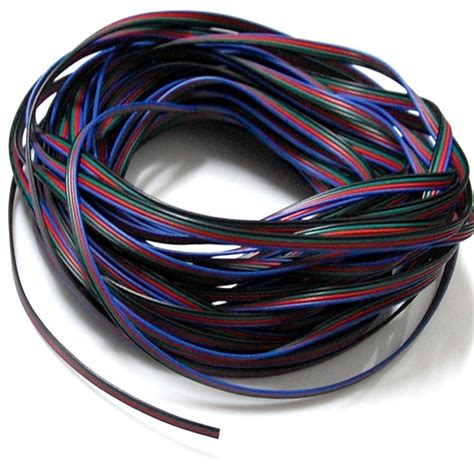 Evz Color Ft Awg Rgb Extension Cable Line For Led Strip