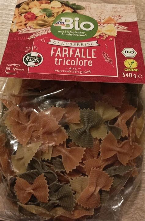 Farfalle Tricolore DmBio 340 G