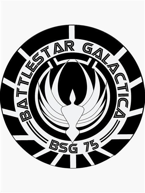 "Battlestar Galactica Logo" Sticker for Sale by Evelyus | Redbubble