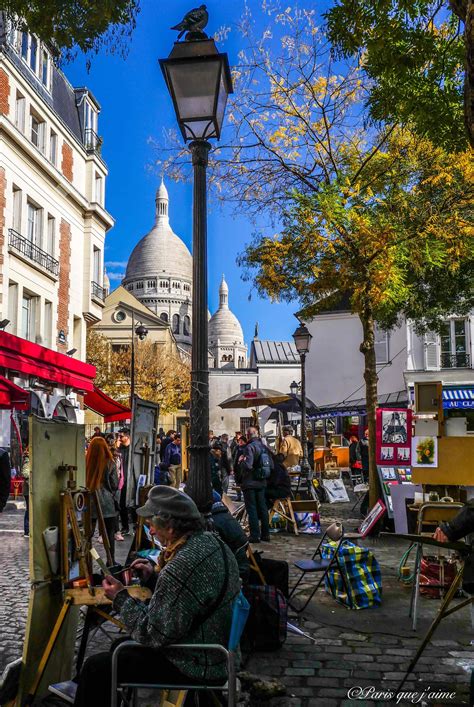 Place Du Tertre Montmartre Paris Montmartre Paris Tours France