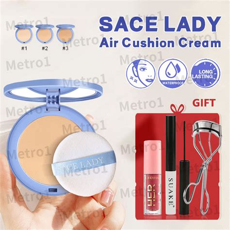 Sace Lady Natural Makeup Set Matte Powder Cake Oil Control Long Lasting