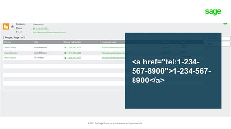 Sage Crm R Click To Dial Links Sage Crm Hints Tips And Tricks