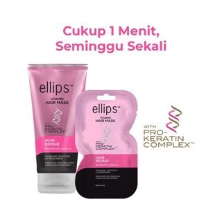 Jual Ellips Hair Mask Pro Keratin Complex Hair Repair Tube 120gr Twin