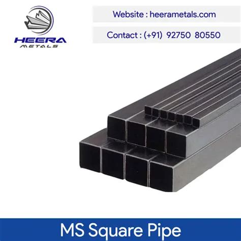 MS Square Pipe | Durable Mild Steel Pipes