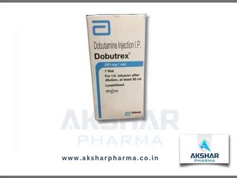 Dobutamine Dobutrex 250mg Injection For Hospital Packaging Size 11