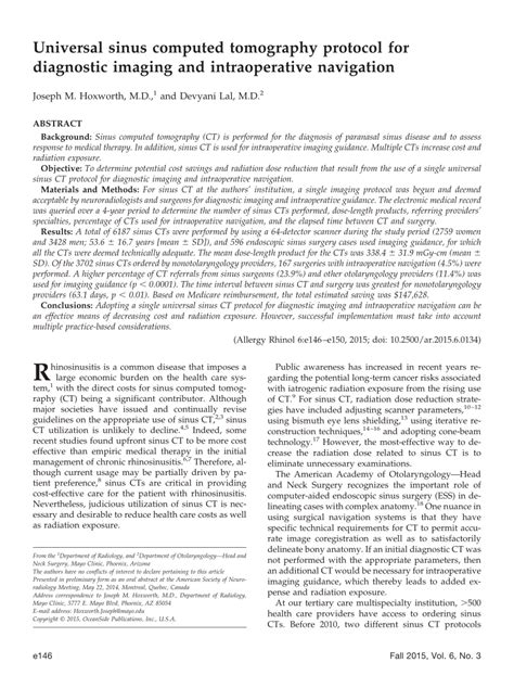 Medtronic Protocol Ct Sinus Agentstips