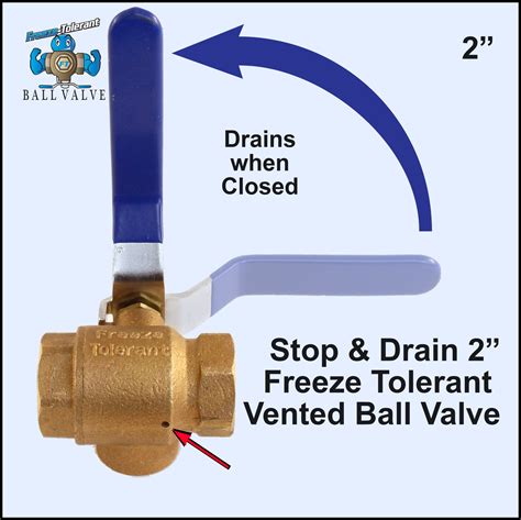 2 Stop And Drain Freeze Tolerant Ball Valve Part Ftbv 20 D