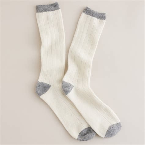 J.crew Cashmere Socks in Gray for Men (bisque) | Lyst