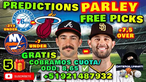 PRONÓSTICOS Y PREDICCIONES PARLEY MLB NHL NBA PICKS TODAY picks parley