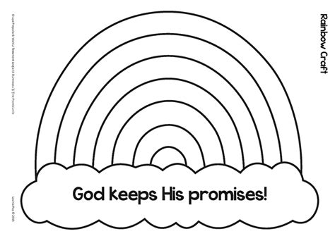 God Keeps His Promises Coloring Page Google Search Rainbow Crafts