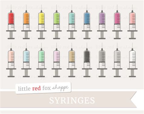 Syringe Clipart, Medical Clip Art Medicine Health First Aid Doctor ...