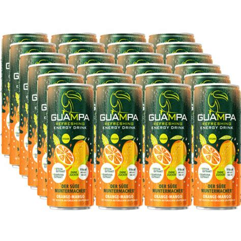 GUAMPA Energy Orange Mango 24er Pack EINWEG Zzgl Pfand Von Motatos