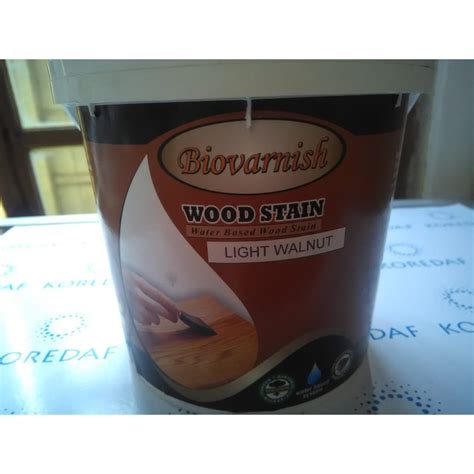 Jual Wood Stain Water Based Light Walnut Cat Kayu Biovarnish 1 Kg