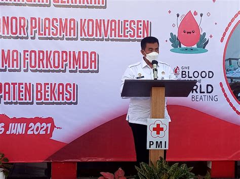 Pmi Bersama Forkopimda Kabupaten Bekasi Melakukan Pencanganan Gerakan