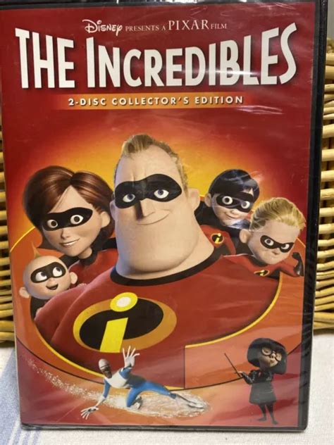 Disney Pixar The Incredibles Dvd Widescreen Disc Collectors Edition