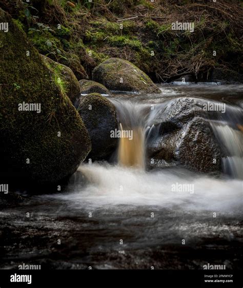 Wyming Brook Nature Reserve Waterfall Close Up Detail Taken At 1