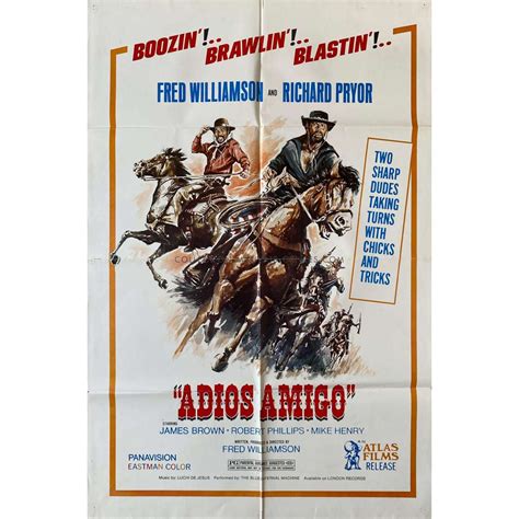 Adios Amigo Us Movie Poster 27x41 In 1975