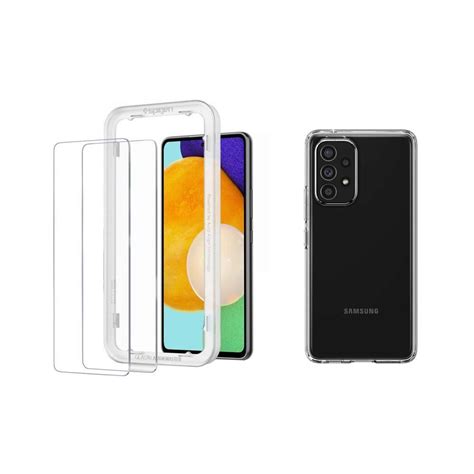 Set Husa Spigen Liquid Crystal Si 2 X Protectie Ecran Spigen