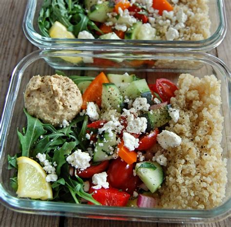 Mediterranean Hummus Prep Salads For Clean Eating Meal Prep Clean