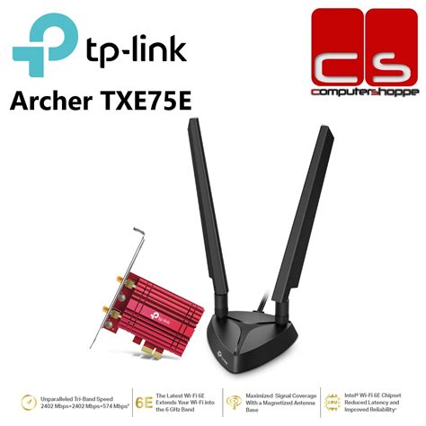 Tp Link Archer Txe E Axe Wi Fi E Bluetooth Pcie Adapter