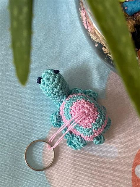 Handmade Crochet Turtle Keychains Hobbies And Toys Stationery And Craft