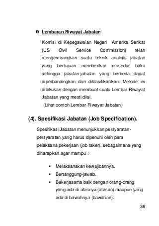 Detail Contoh Spesifikasi Jabatan Koleksi Nomer 25