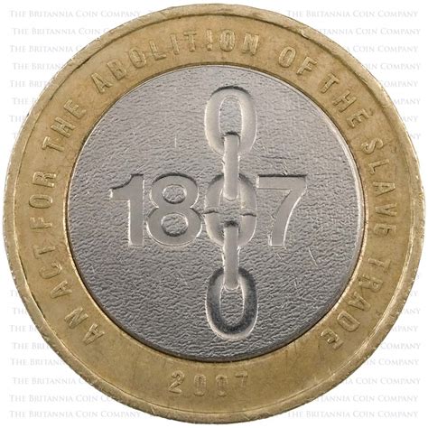 2007 Abolition Of The Slave Trade UK £2 Coin