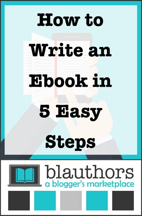 How To Write An Ebook In Easy Steps Blauthors