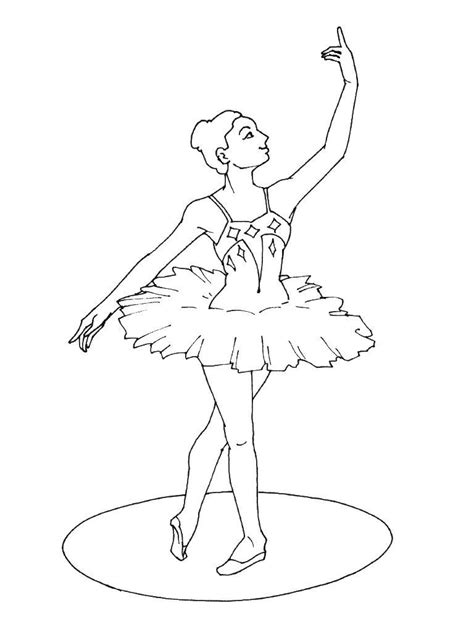 Danseuse Coloriages Metiers Danseuses