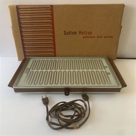 Vintage Salton Hotray X H Electric Food Warmer In Box