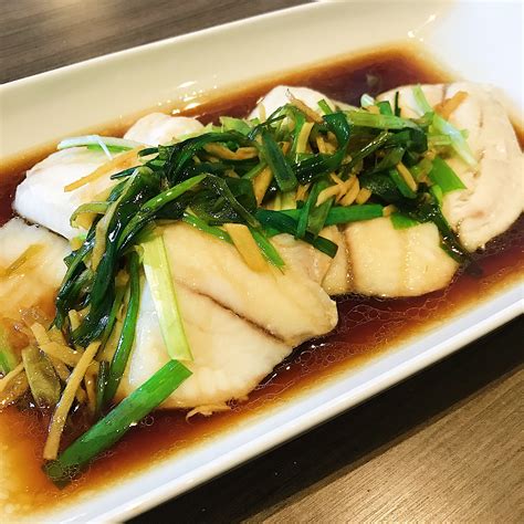 Chinese Steamed Fish With Ginger And Spring Onions Steamed Fish