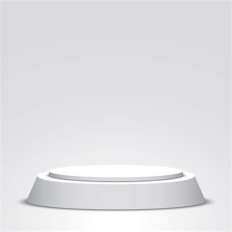 Podio Blanco Pedestal Vector Premium