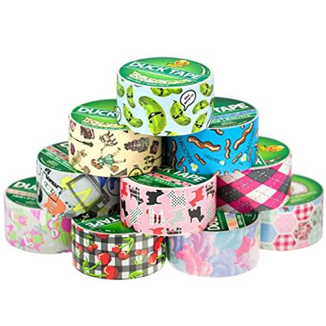 10 Rolls Bulk Lot Pack Duck Duct Tape Colored Patterns Designs 1.88" x ...