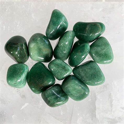 Green Aventurine Tumbled Stone 3 - Krystal Love